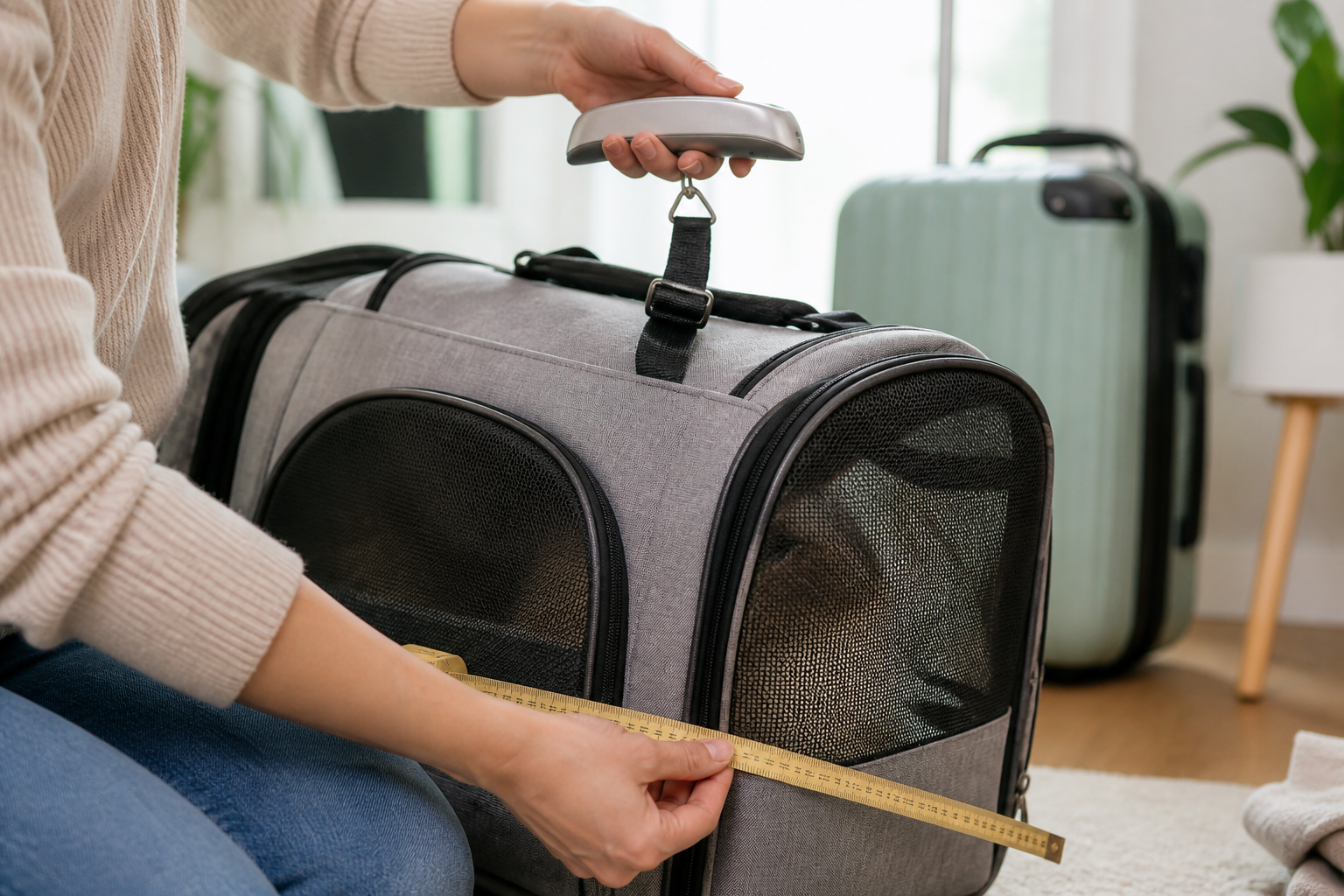 What should you check before taking a pet in the cabin?
