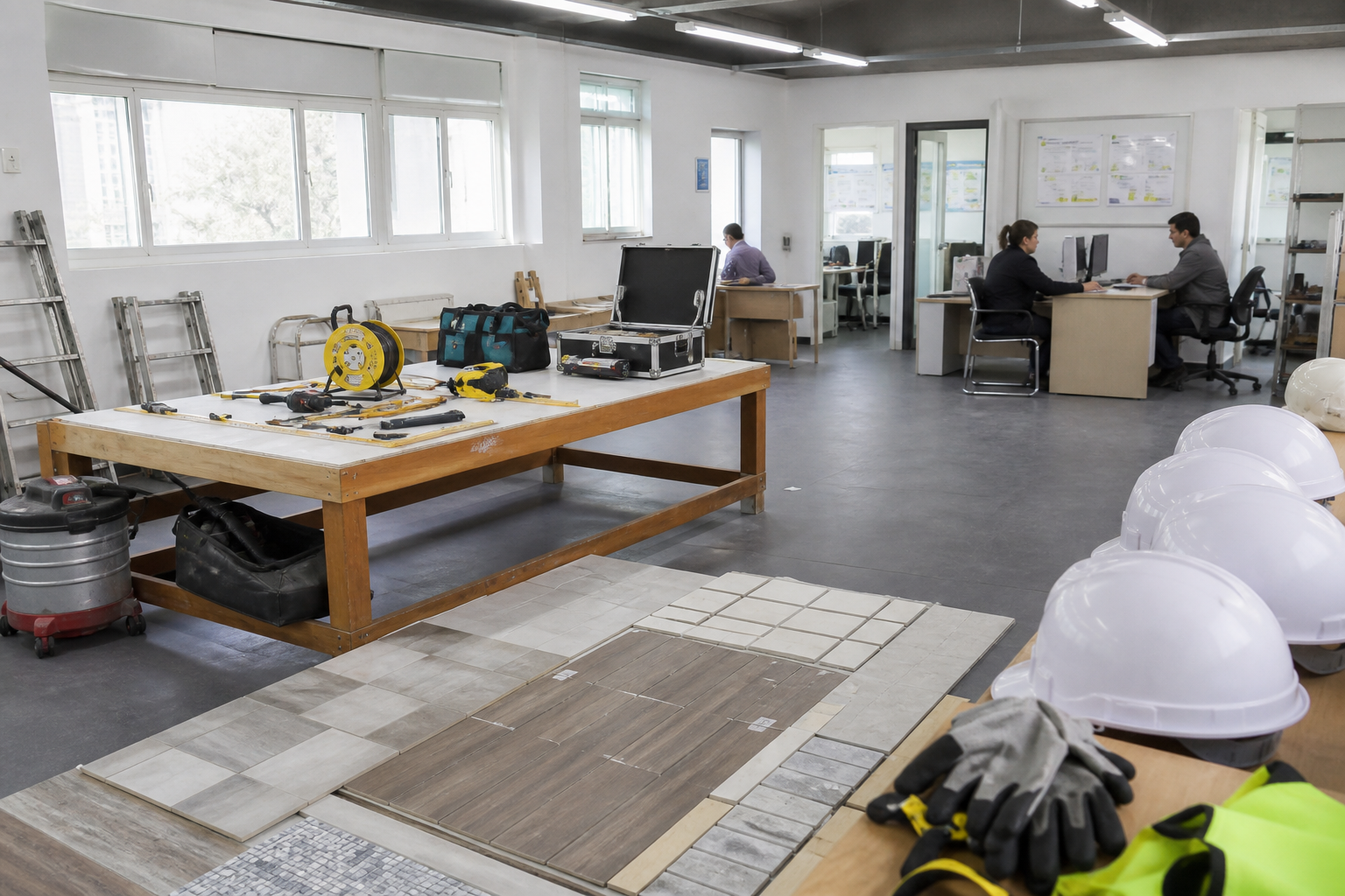 Who should look at construction skills training first?